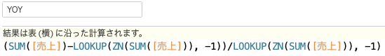 表計算関数LOOKUPを利用したYOYの計算