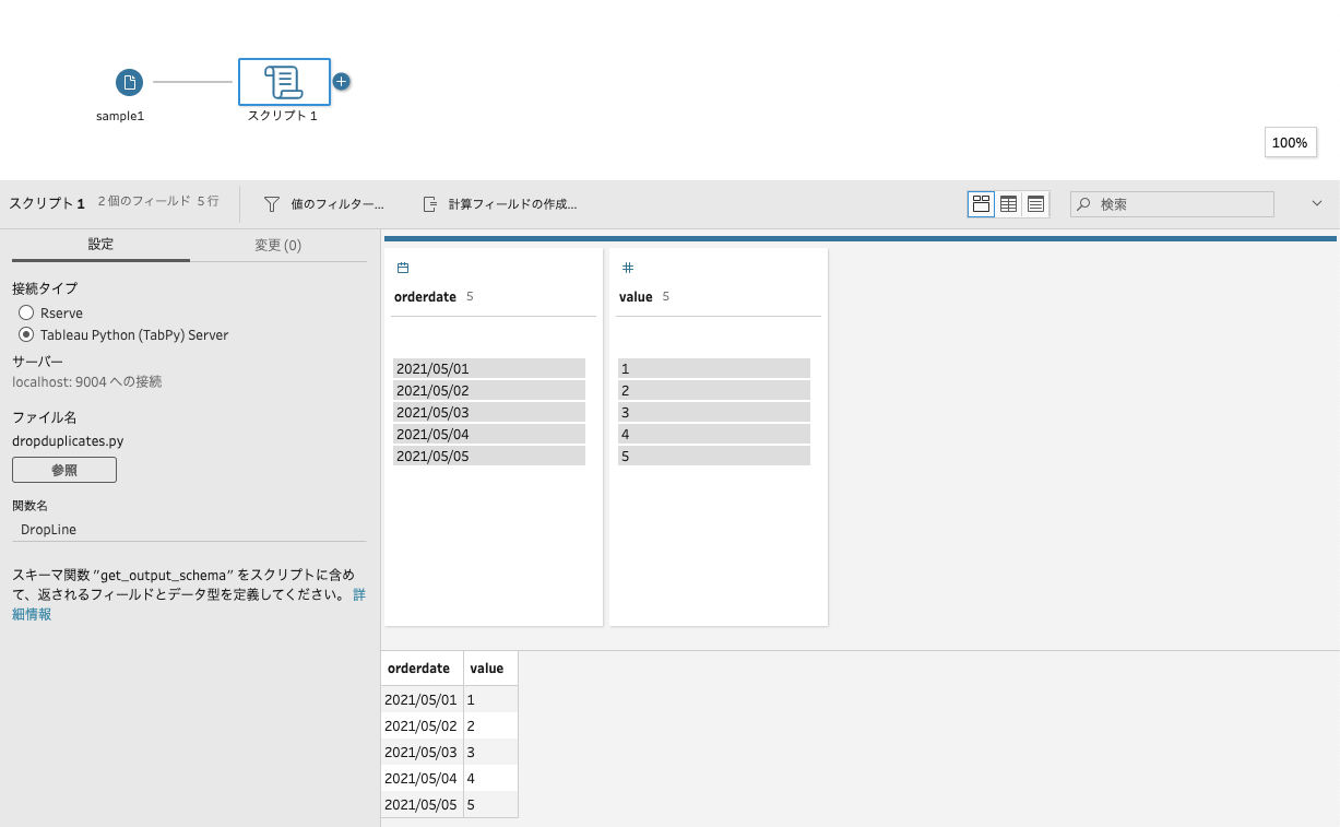 PrepでPythonスクリプトを実行